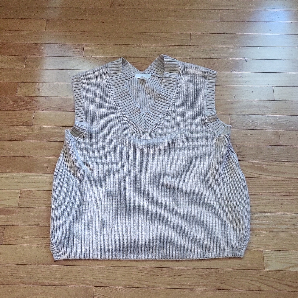 EUC Oversized Long sweater vest size S H&M